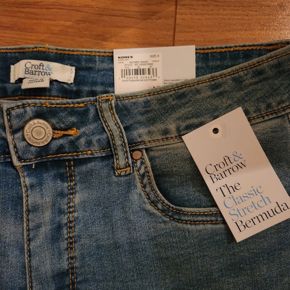 NEW Bermuda Shorts Croft & Barrow Classic Stretch - Size 6 - Picture 6 of 9